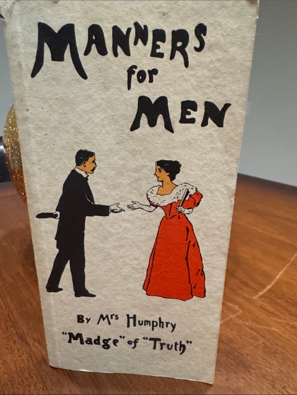 New Book- Manners For Men- Anthropology